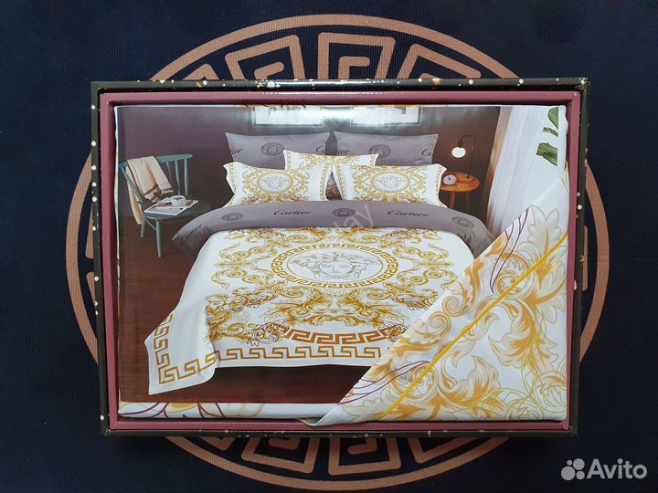 Постельное белье сатин евро