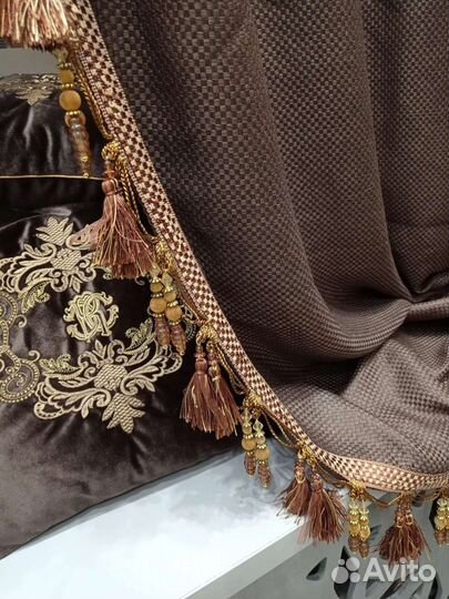 Портьеры блекаут,итальянская бахрома