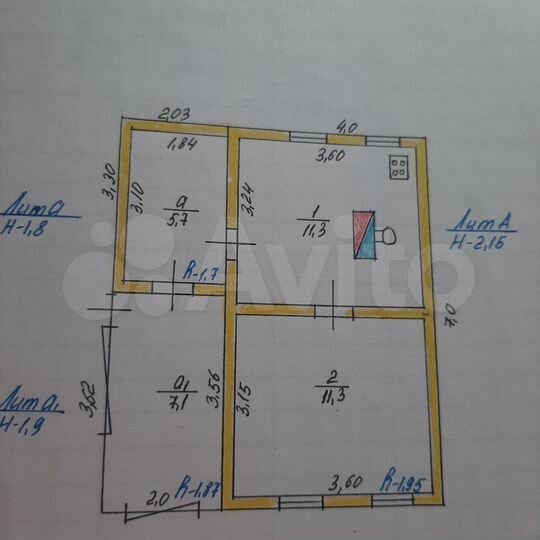 Дом 22,6 м² на участке 18 сот.