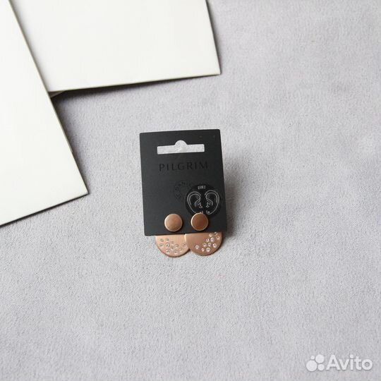 Км Оригинальные серьги 2 в 1 Pilgrim