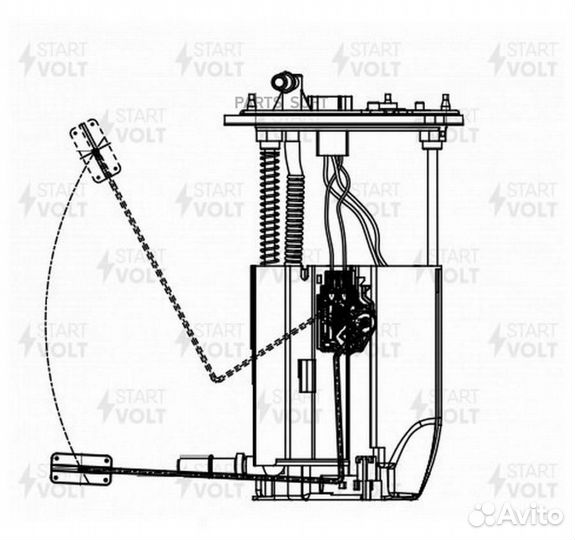 Насос топливный mazda CX-7 06- модуль SFM2512