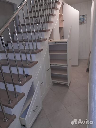 Система хранения под лестницей (шкафы)