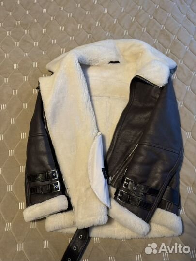 Дубленка авиатор женская