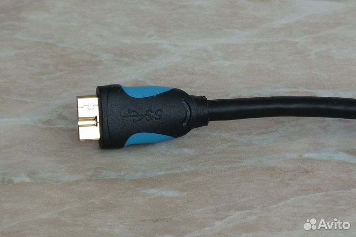 Кабель Vention USB3.0 - micro USB3.0 + USB2.0 доп