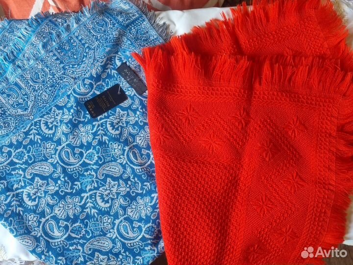 Женский платок новый (шерсть, газовые, полиэстер)