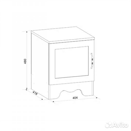 Тумба прикроватная Латте новая