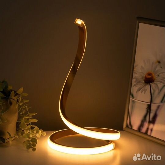 Настольная лампа 16607/1GD LED 6Вт золото 19,5х19