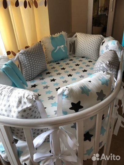 Бортики для детской кроватки