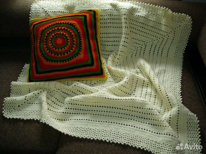 Вязаный плед