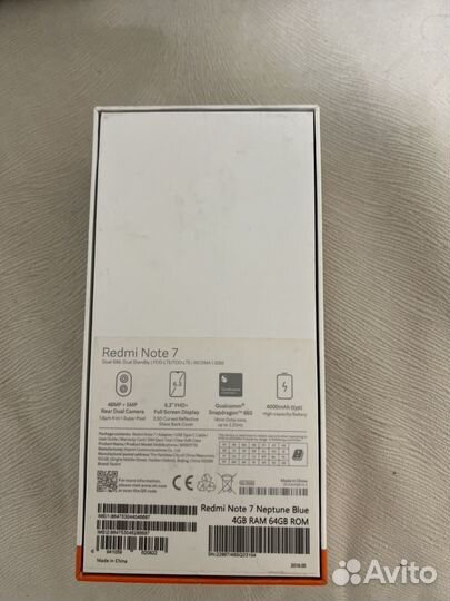 Xiaomi Redmi Note 7, 4/64 ГБ