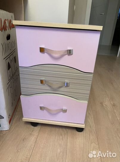 Детская Кровать, тумба, пинал