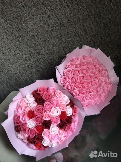 Букет из 51 и 55 розы с доставкой, цветы, подарок