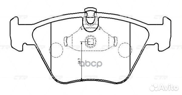 GK0004 колодки дисковые передние BMW E39 2.0i