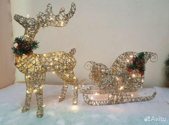 Олень светодиодный