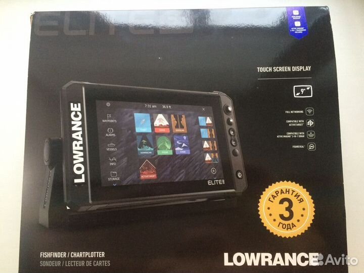 Новый эхолот-картплоттер Lowrance Elite FS 9