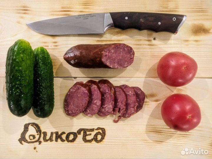 Колбаса из лося с кабаном полукопченая
