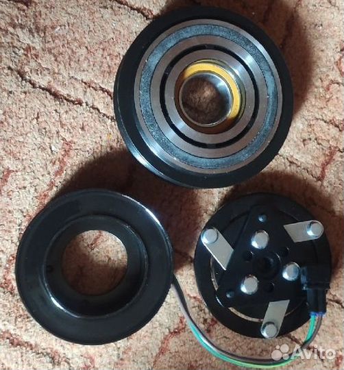 Электромагнитная муфта кондиционера с шкивом