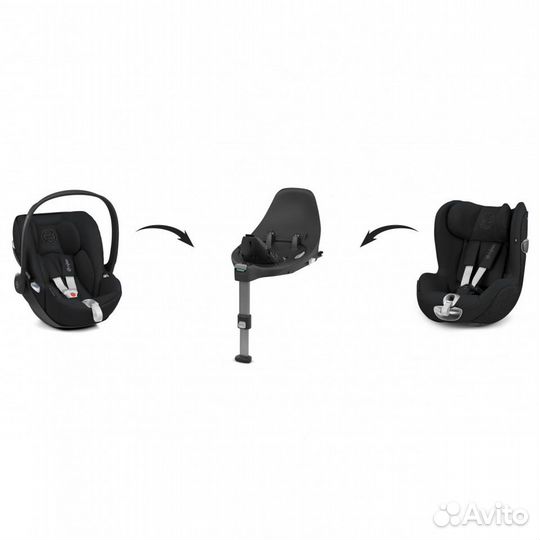 Автокресло Cybex Sirona Z i-size Deep Black+база