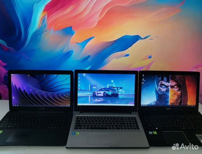 Ноутбуки как новые с предприятия, мощные игровые