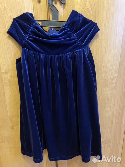 Платье для девочки бархатное