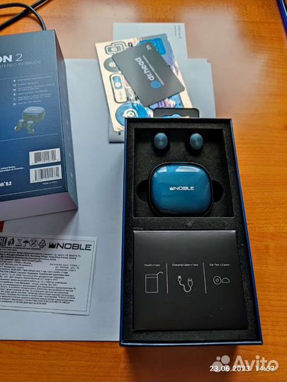 Наушники Noble Audio Falcon 2 TWS Blue