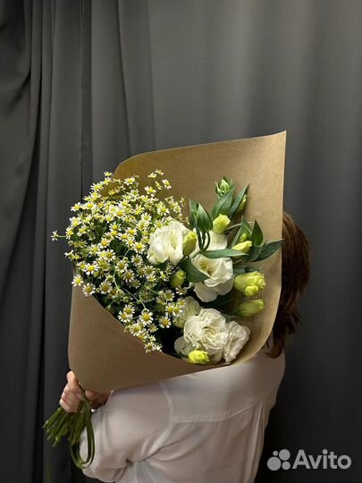 Ромашки, букет, цветы