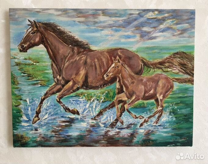 Винтаж,картина маслом на холсте,Испания