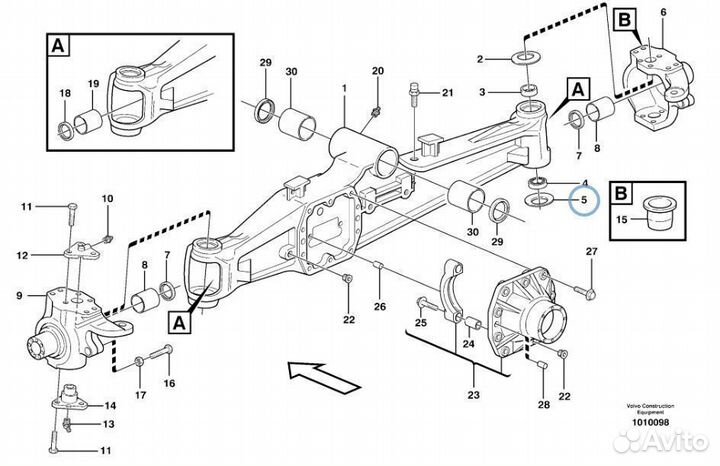11709401 (VOE11709401) Шайба пружинная шкворня