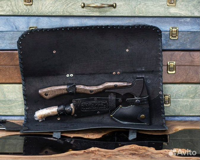 Сумка скрутка топор и нож Кизляр