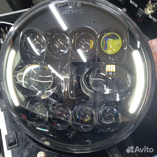 Светодиодные фары Нива, УАЗ и т.д. с дхо