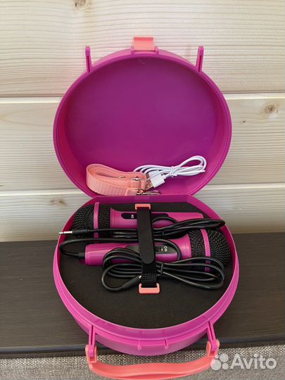 Караоке колонка+2 микрофона