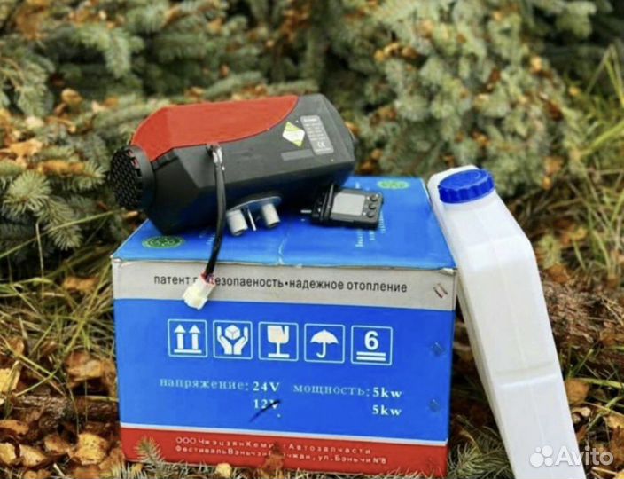Автономный отопитель сухой фен 12В 24В