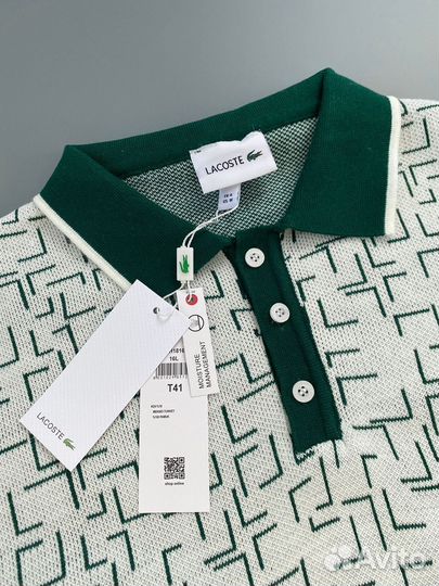 Поло lacoste мужское плотный джемпер