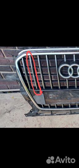 Молдинг решетки радиатора audi q5 8r