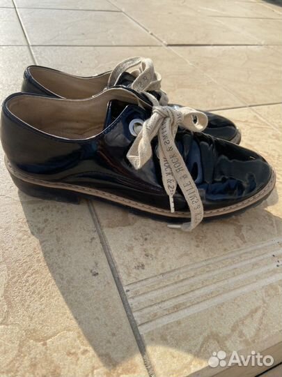 Zara лакловые ботинки
