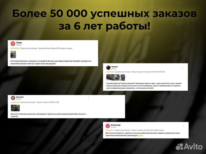 Ремонтные пороги и арки для Infiniti Ленинаван