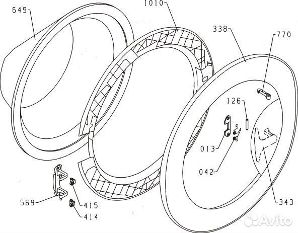 Запчасти б/у стиральной машины Gorenje WS50105