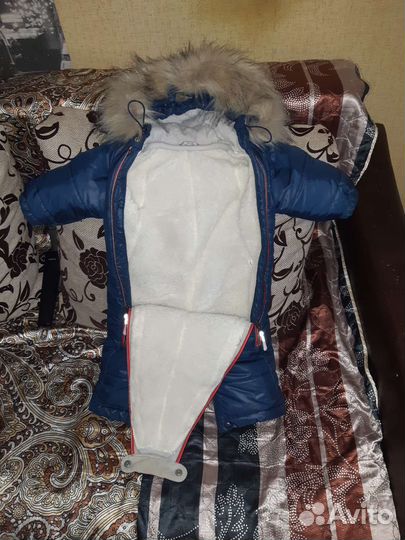 Детский зимний комбинезон на мальчика 74