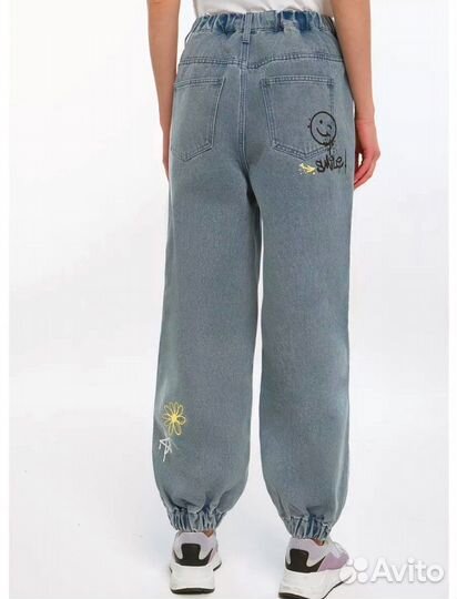 Джинсы джоггеры б/у женские fun day 52-54(56)