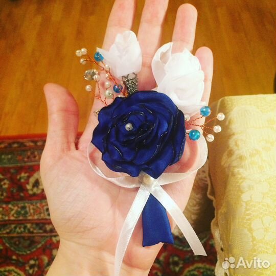 Бутоньерки, украшения для волос и др