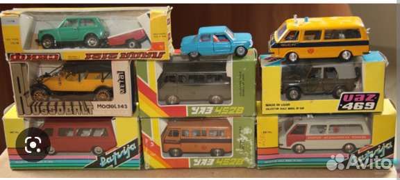 Модели автомобилей СССР в ассортименте