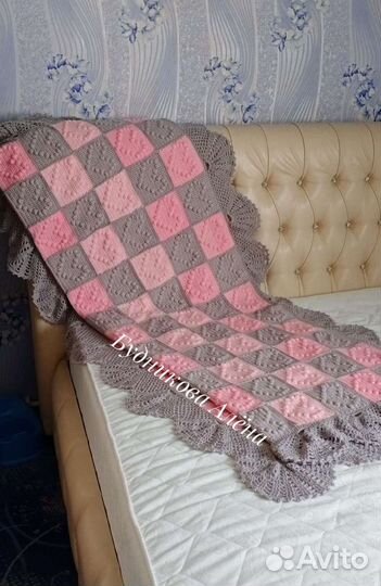 Плед покрывало ручной работы