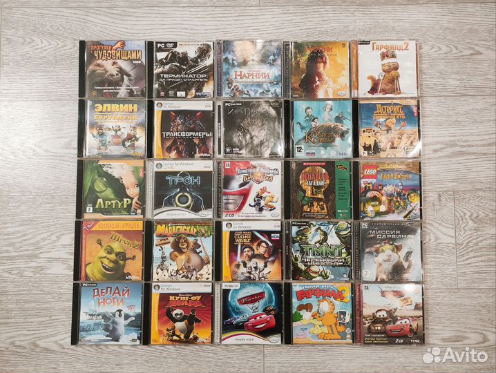 Игры по кино и мультфильмам комплектом (25 штук)