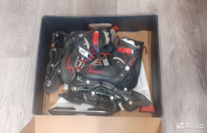 Роликовые коньки детские раздвижные 30-33