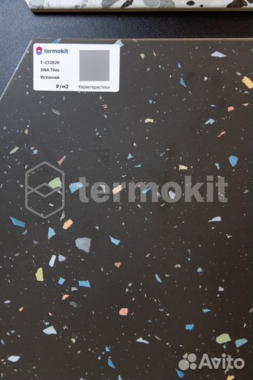 Керамогранит DNA Tiles Terrazzo Graphite Colours 32x36,8