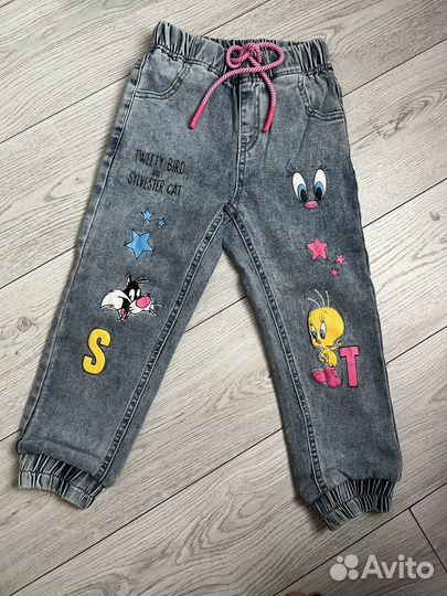 Джинсовый костюм для девочки 98