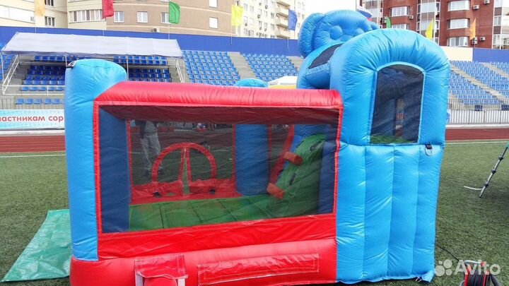 Надувной батут в Аренду Слоник и другие, слад вата