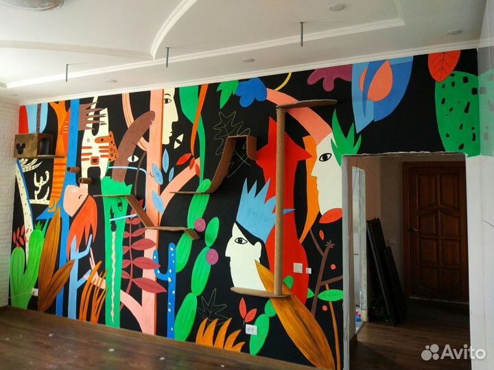 Художник, Картины, Роспись стен, из эпоксидной