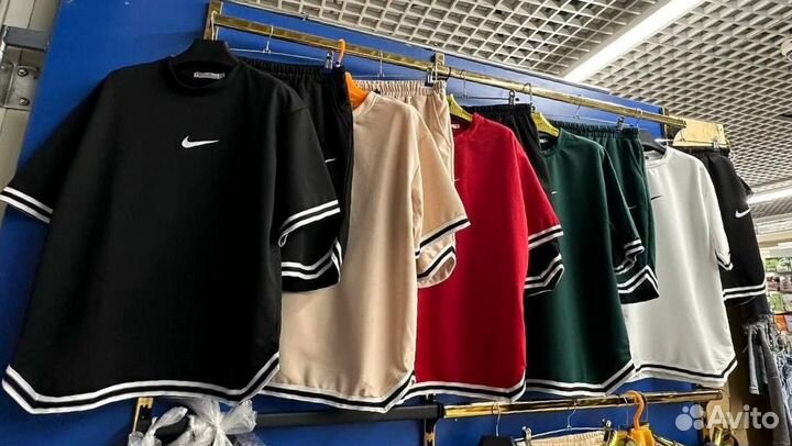 Мужской летний костюм шорты и футболка Nike