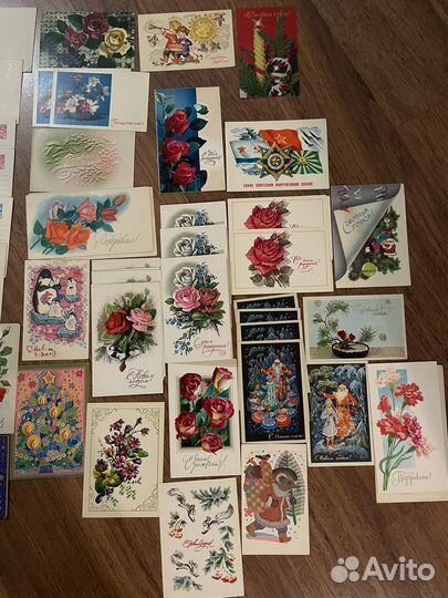 Открытки СССР новогодние